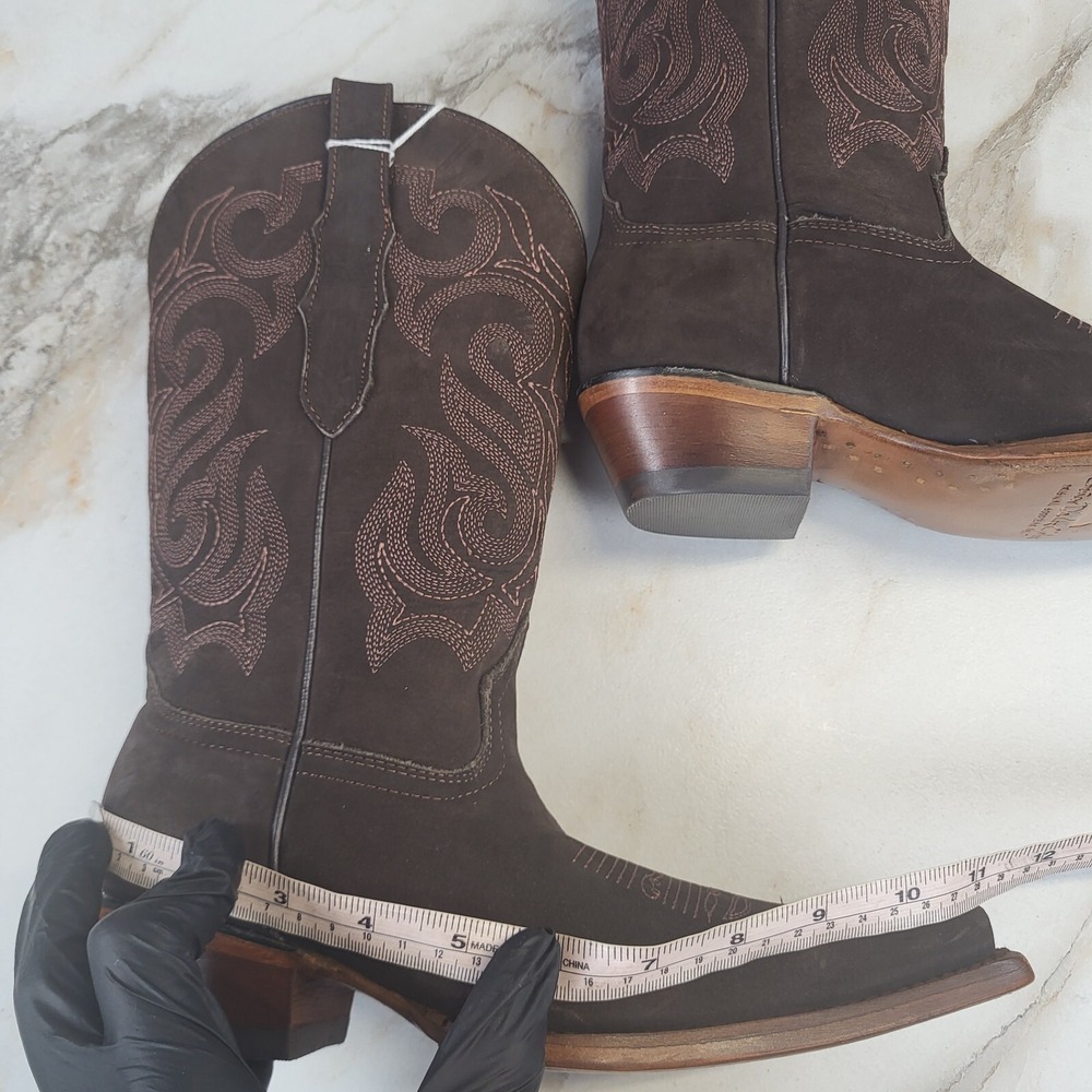 El General x Senor De Los Cielos Nubuck Western Cowgirl Boots Women's 6 M Brown - Picture 15 of 16
